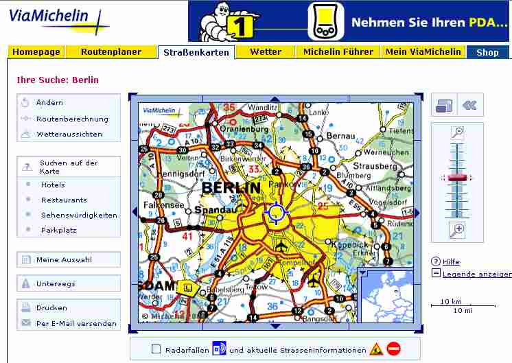 kostenloser Routenplaner  - gut -